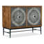 Chiseling Solid Wood Accent Cabinet