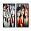 Demoiselles D Avignon Cubic Remake IV - femme, art mural sur toile, ensemble de 2-1407881541-1407881539