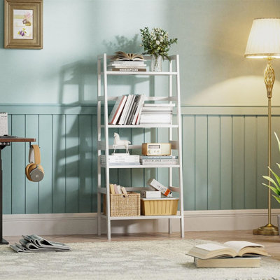 Solid Wood and Bamboo Freestanding Bathroom Shelves
