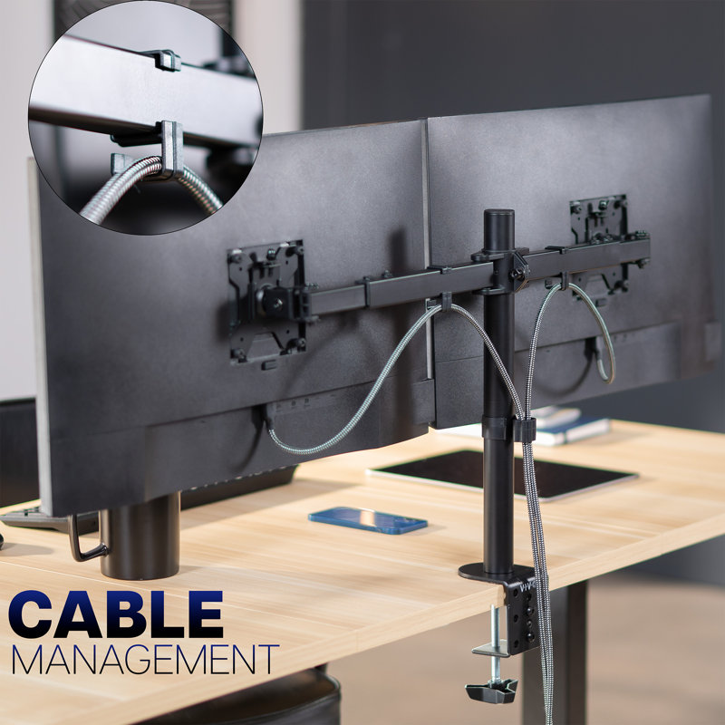 Dual Monitor 27" Array Desk Mount