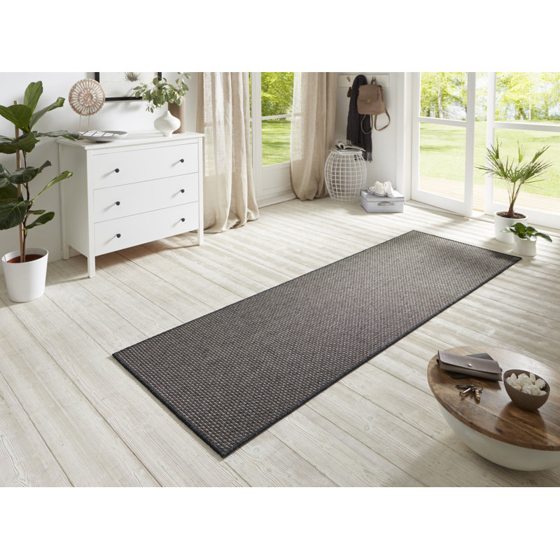 Flatweave Grey Rug, Runner 80 x 150 cm