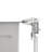 Lefton 304 Stainless Steel Waterfall Kitchen Sink Set with Temperature Display, Grey, KS2205