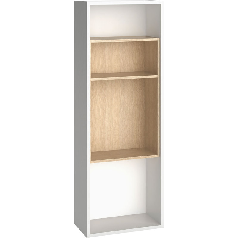 Reba Bookcase, White/Oak