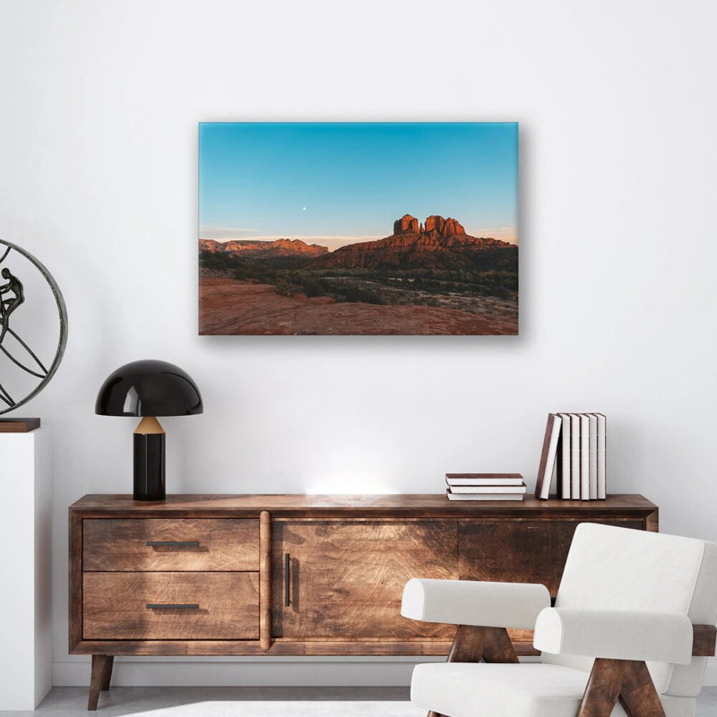 Décoration murale Sedona Moon, Acrylique, H 24 po x l 32 po x P 1 po