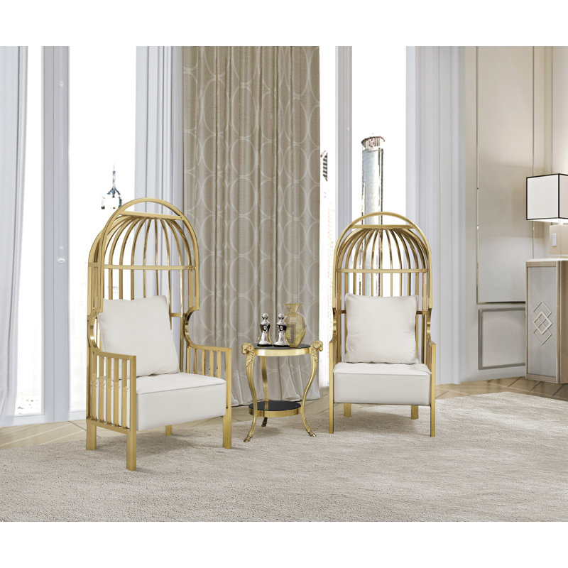 Infinity Balloon Chair, White Velvet
