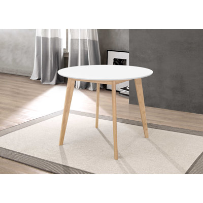Beverely Round 40-inch Round Dining Table Matte White