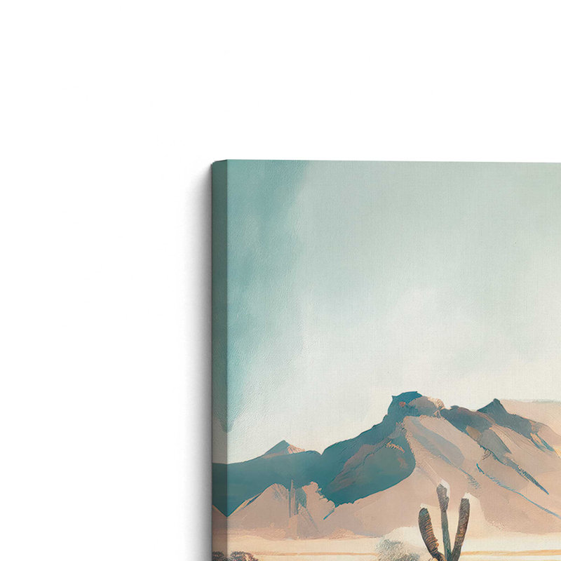 Vivid Desert Tranquillity Canvas Print in a Black Frame, 12" x 18", Toile tendue, H 32 po x l 48 po x P 1,25 po