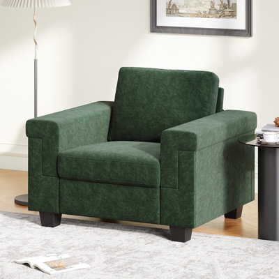 39.8” Accent Chair, Comfy Reading Chair Modern Small Armchair For Home Office