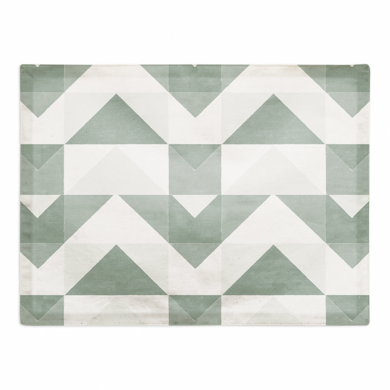 Napperon Geo Block, Vert