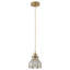 Luminaire suspendu en verre bronze antique 1 lumière à intensité variable