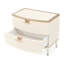 La Terrazza Nightstand, Large - Creamy Pearl