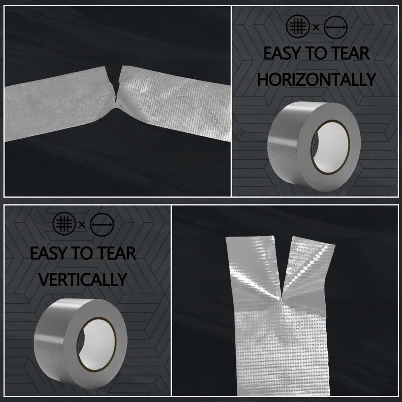  Heavy-Duty Multi-Purpose Silver Duct Tape 2"X 30Y, 1