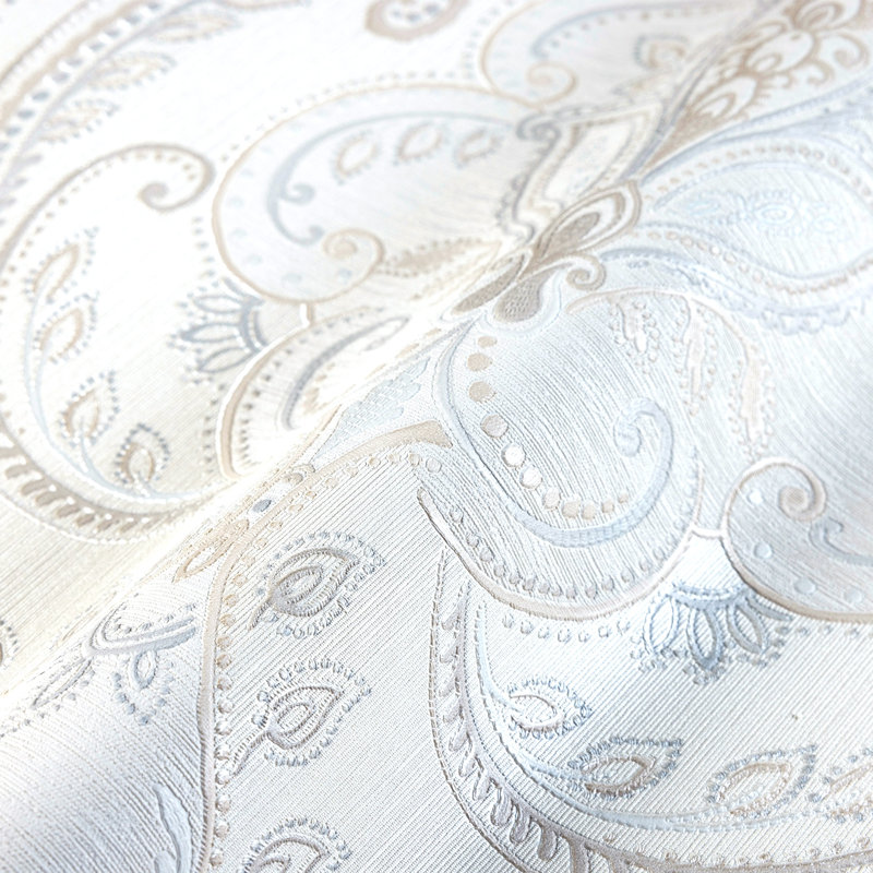 Rouleau de damas Magarita, Blanc