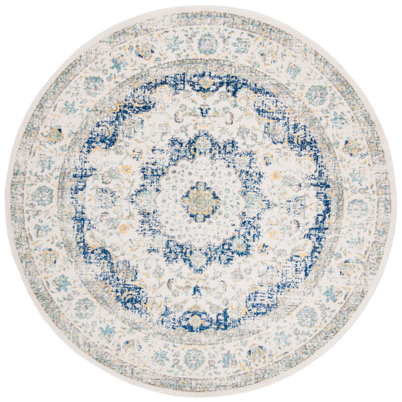 Tynemouth Oriental Area Rug, Round 201 cm