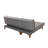 Stylish Corner Sofa-Bed, Grey Linen Fabric, 88.6 x 33.9 x 33.5 inches | Sturdy Beech Wood Frame, 100% Linen Upholstery | 28 DNS Foam Cushions for Comfort | Perfect for Living Rooms & Guest Rooms-90667760