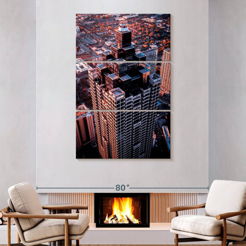 Lilie Atlanta Skyscraper, 74" H x 48" W