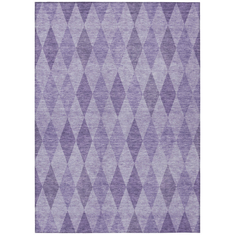 Clintonville Washable Geometric Indoor / Outdoor Rug, Rectangle 8' x 10'