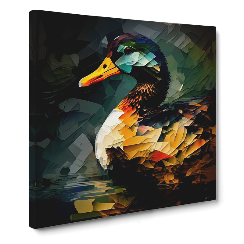 Duck Abstract Expressionism - No Frame Print