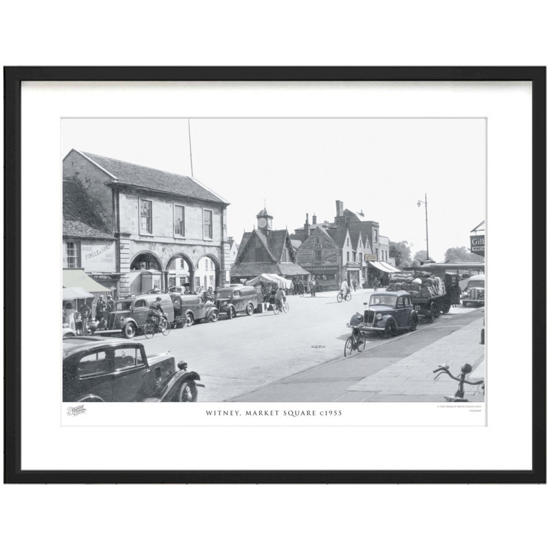 Witney, Market Square C1955 by Francis Frith - Single Picture Frame Print, 45cm H x 60cm W x 2.3cm D
