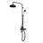 Abbey 10 x 22 Shower Faucet Set with Handshower, Matte Black-118340093