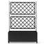 47 X 15.75 X 70 In. Iron Rolling Planter Box With Trellis