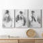 «Soft Silhouette I», ensemble de 3 reproductions sur toiles tendues-827662164