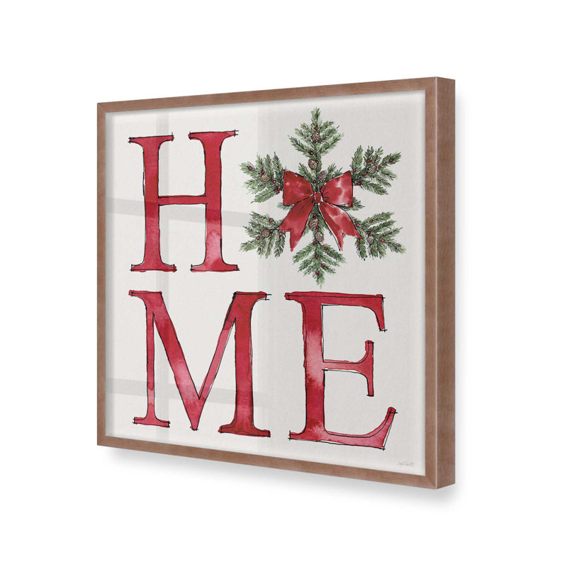 Imprimé de maison rétro, H 13,5 po x l 13,5 po, Cadre simple rose poudre, bois massif