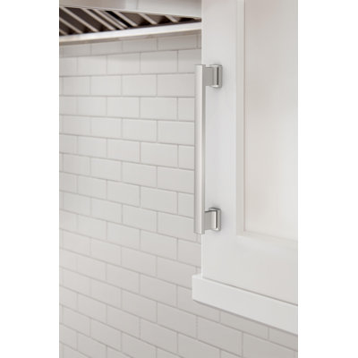 Triomphe 6-5/16 inch (160mm) Center-to-Center Polished Chrome Cabinet Pull - 10 Pack