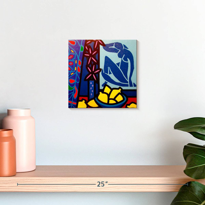 Yarlin Hommage à Matisse II, H 10 po x l 10 po