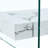 Two-Layer Modern Coffee Table, Clear Glass And White Marble Design, Stable Tempered Legs, For Home Table 43.3 Inch - , & Pattern, Practical Stylish-522616444