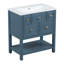 Ensemble de meuble-lavabo simple 30 po avec lavabo en résine-254157761