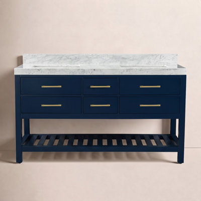 Carrie 60'' Double Bathroom Vanity