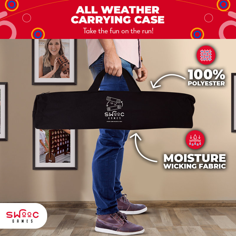 2-in-1 Premium Shuffleboard and Curling Game