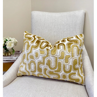 Housse de coussin en velours Retro Graphic