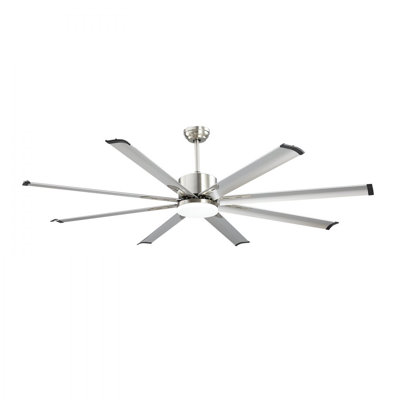 Ventilateur de plafond 72 po avec lumière, télécommande à 6 vitesses, température 3 couleurs à intensité variable, moteur à courant continu réversible, ventilateur encastré à profil bas pour chambre à coucher, salon, utilisation intérieure / 
