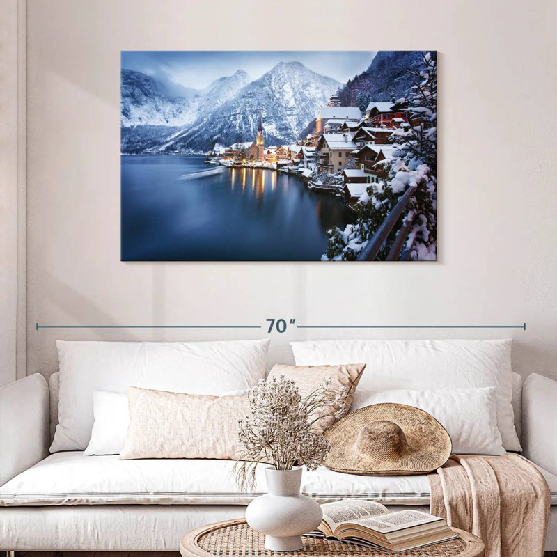 Ravi Wintry Hallstatt, 30" H x 45" W