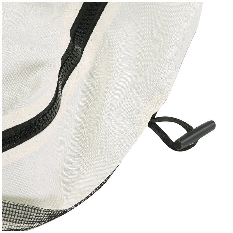Filet de remplacement universel en mailles de remplacement 12 'x 12' pour abris de jardin et tentes à auvent avec fermetures à glissière, (paroi latérale seulement), crème