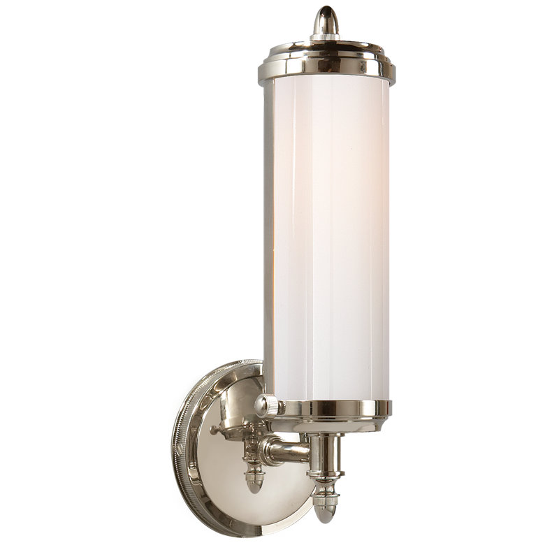 Thomas O'Brien Merchant Single Bath Light, Polished Nickel