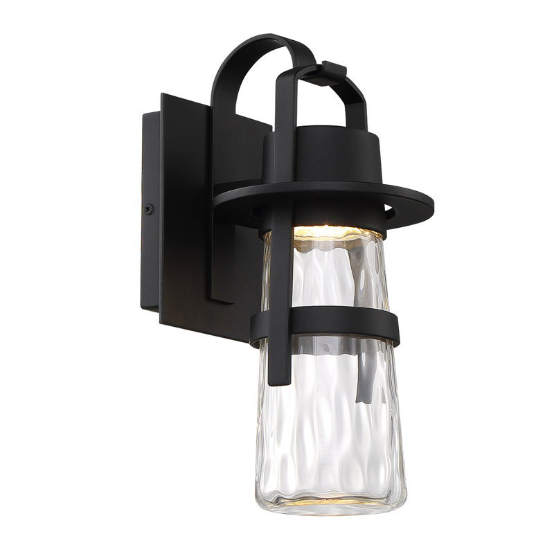 Balthus 1 - Bulb Outdoor Wall Lantern, Black, 21" H x 9" W x 10.75" D