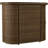 Pranav Oval Metal Outdoor Bar Table , 51'' in. W 21'' in. D
