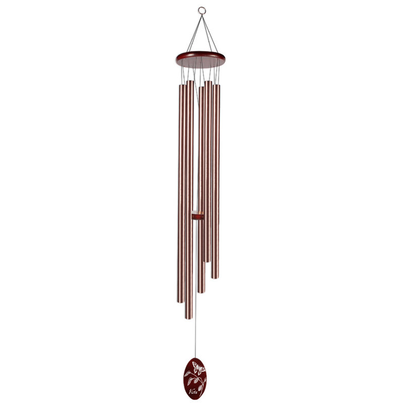 Carillon Papillion Butterfly, Bronze, H 57 po x l 7 po x P 7 po