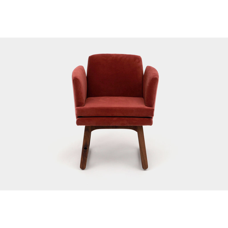 Allison Upholstered Arm Chair, Paprika