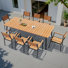 Georgean 8 - Person 94.5'' L Aluminum Patio Dining Set with Stackable Chairs and Umbrella Hole
