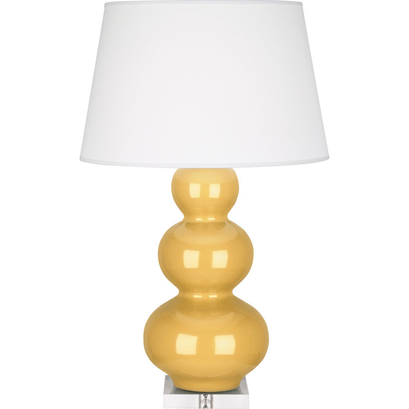 Triple Gourd Table Lamp, Sunset Yellow