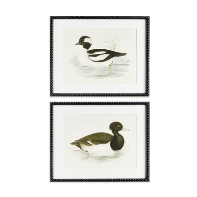 WADING DUCK PRINTS Set of 2