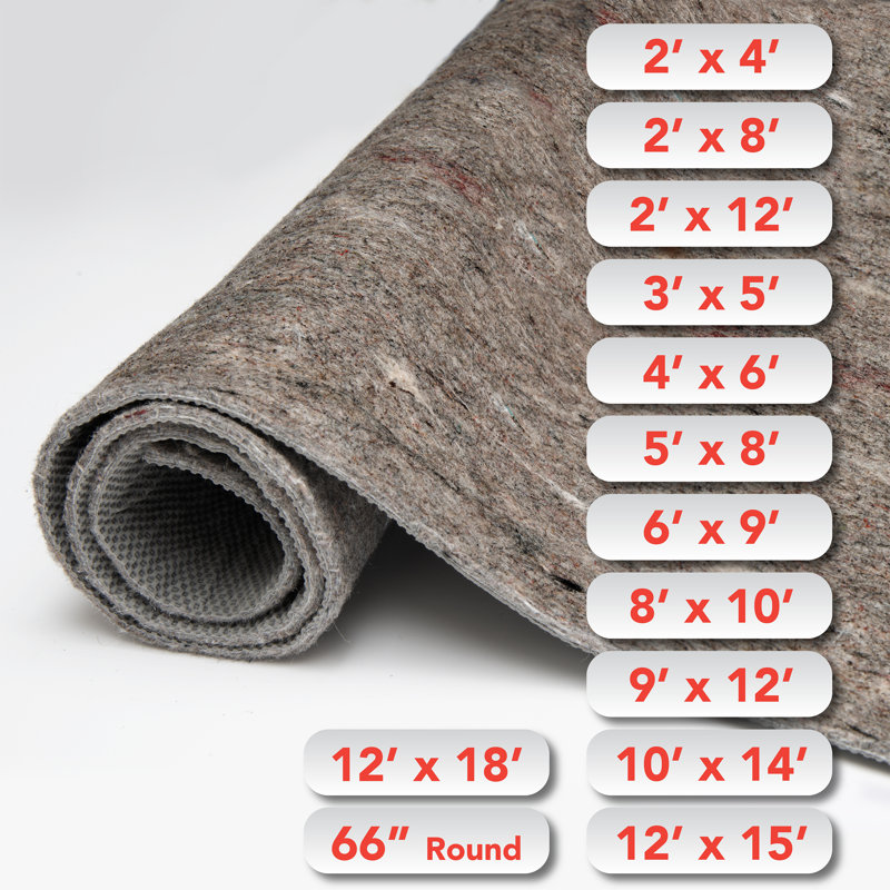 Sous-tapis antidérapant Garibay (0,3 po), Rond 5 pi 6 po