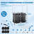 Extra Large Pool Storage Bin, 48.4" Rolling Mesh Container, Waterproof Pool Float & Toy Organizer, Outdoor Use (214 Gallon with Rack)