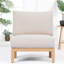 Chaises longues pour patio, corde en bois d'acacia, maison d'extérieur moderne