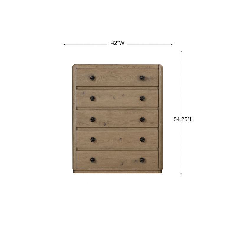 Commode en chêne noueux anglais