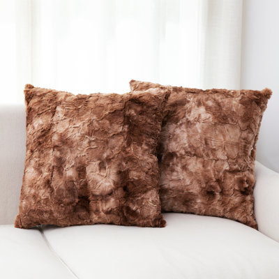 Faux Fur Throw Pillow